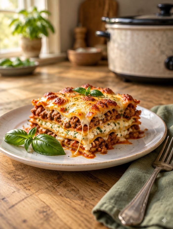 Crock Pot Lasagna
